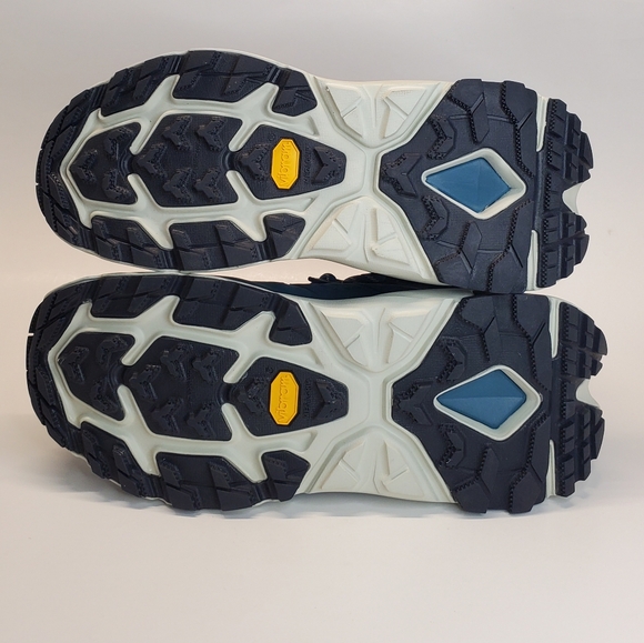New HOKA Kaha 2 GTX Waterproof Hiking Boots Vibram Sole Teal Blue Women Size 7B - Picture 10 of 11